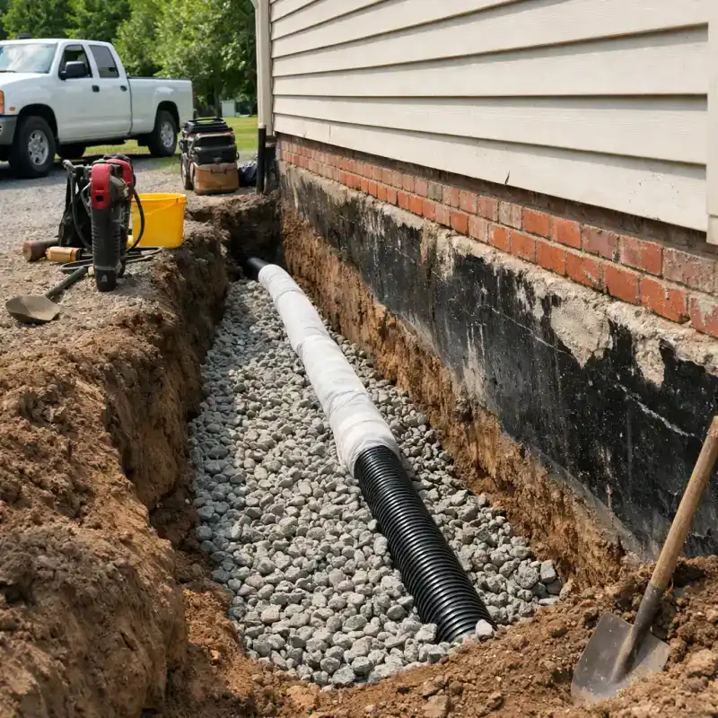 French Drain Burke
